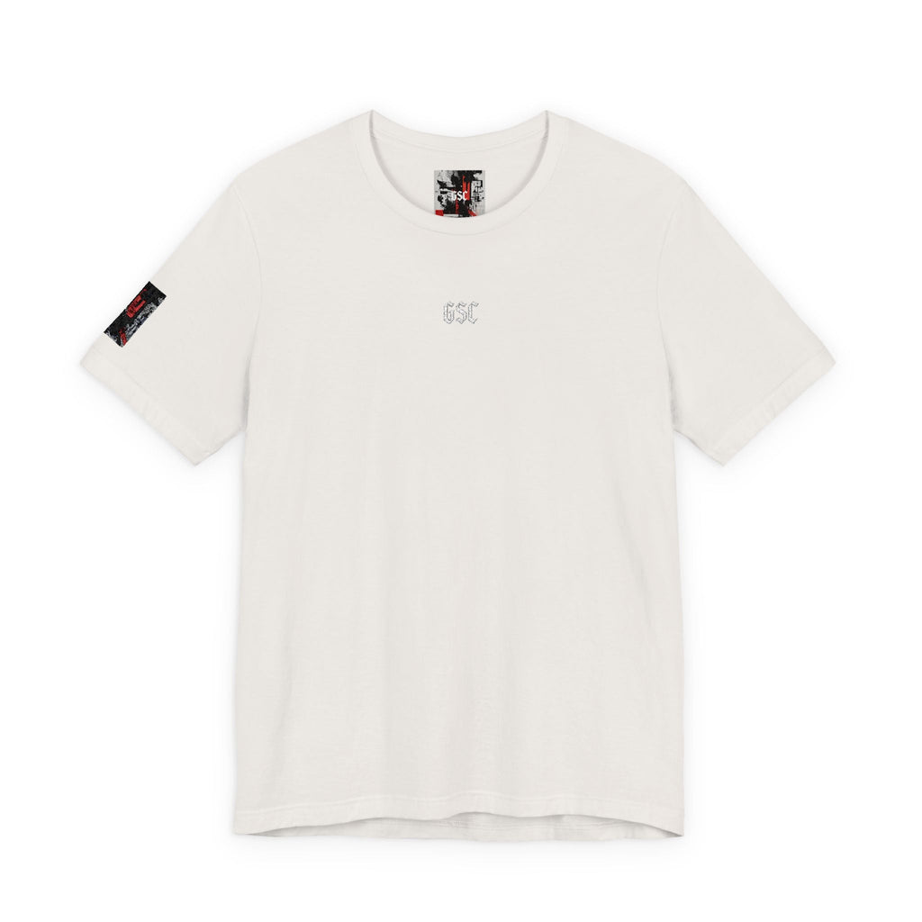 Tee.06 — Flag embroidery on the sleeve and Logo on the chest - GSC Studio Product