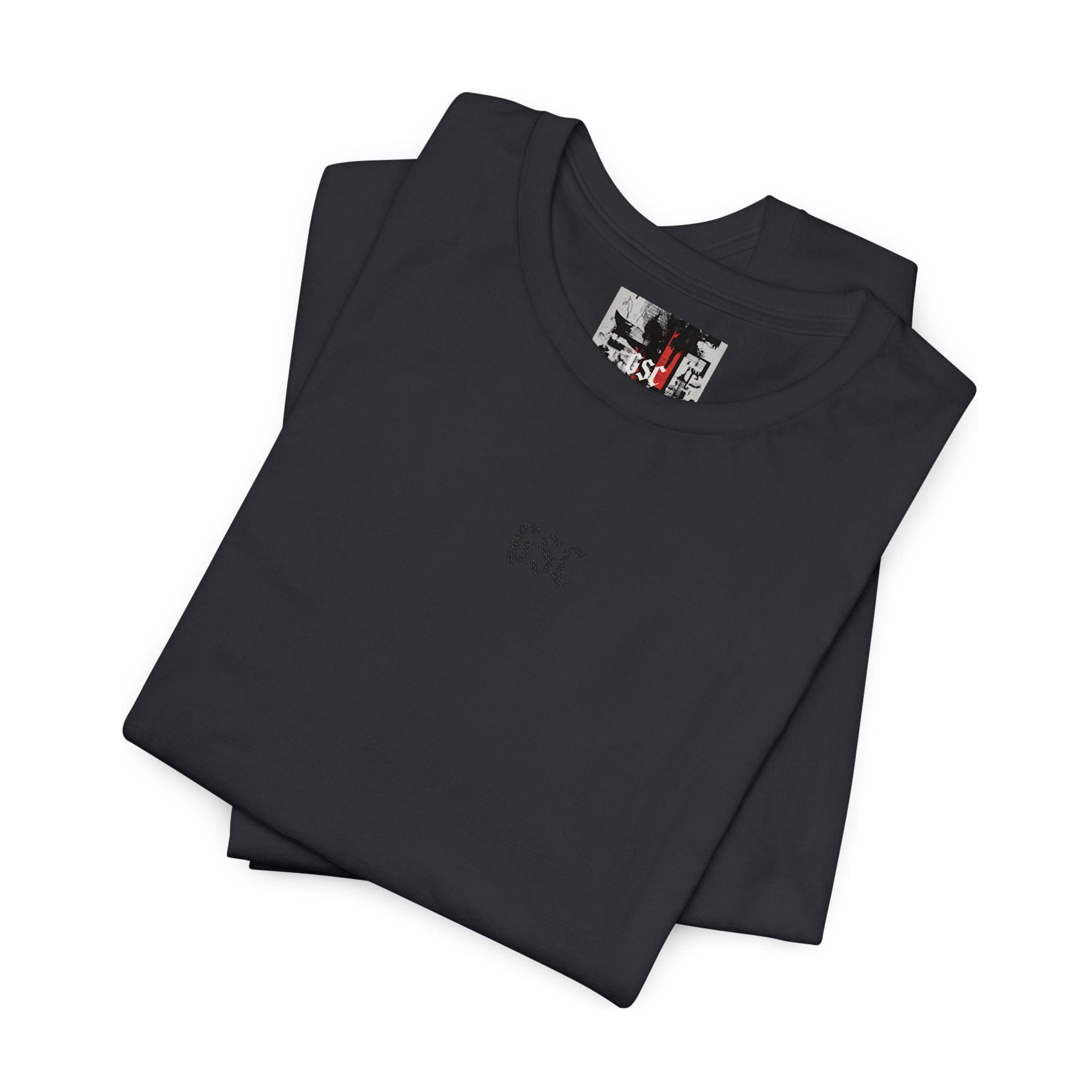 Tee.05 — Flag embroidery on the sleeve and Logo on the chest - GSC Studio Product