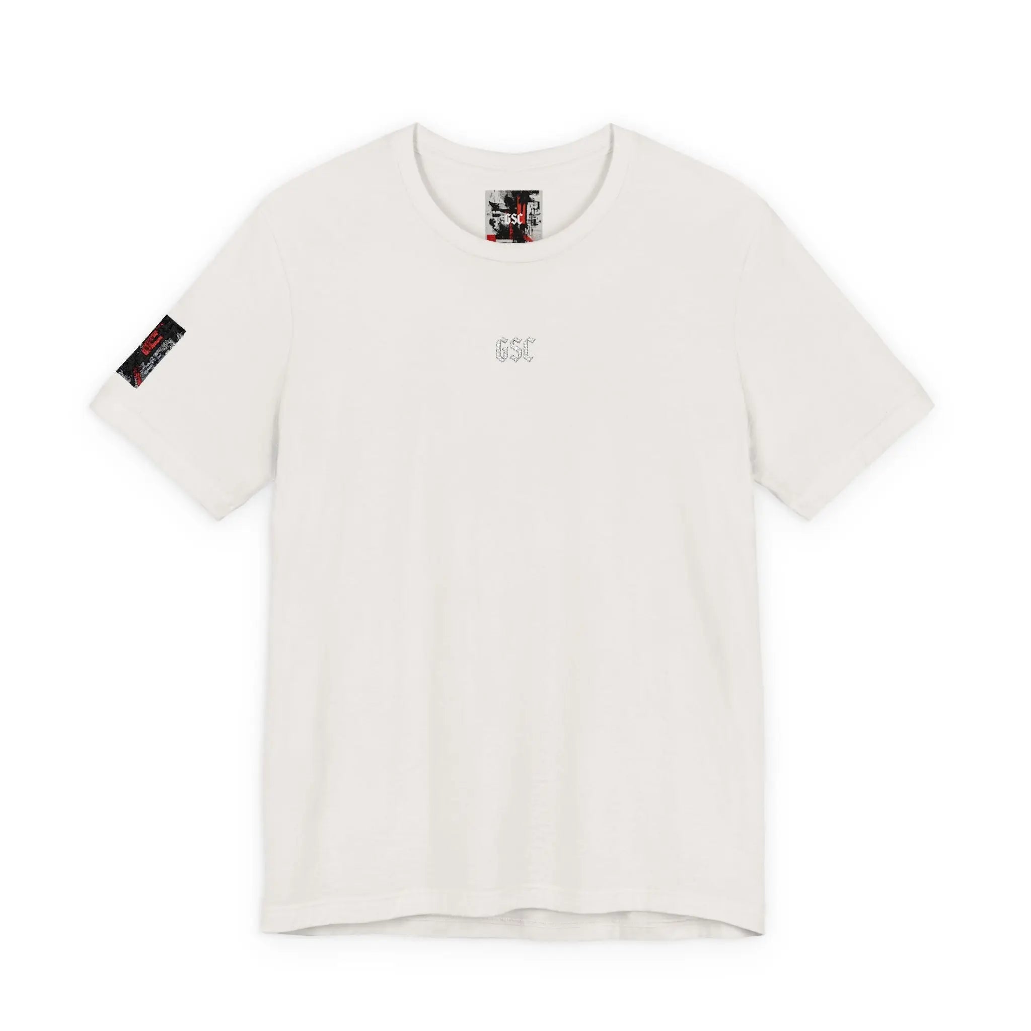 Tee.06 — Flag embroidery on sleeve and Logo on chest - GSC Studio Product - Abbigliamento Streetwear
